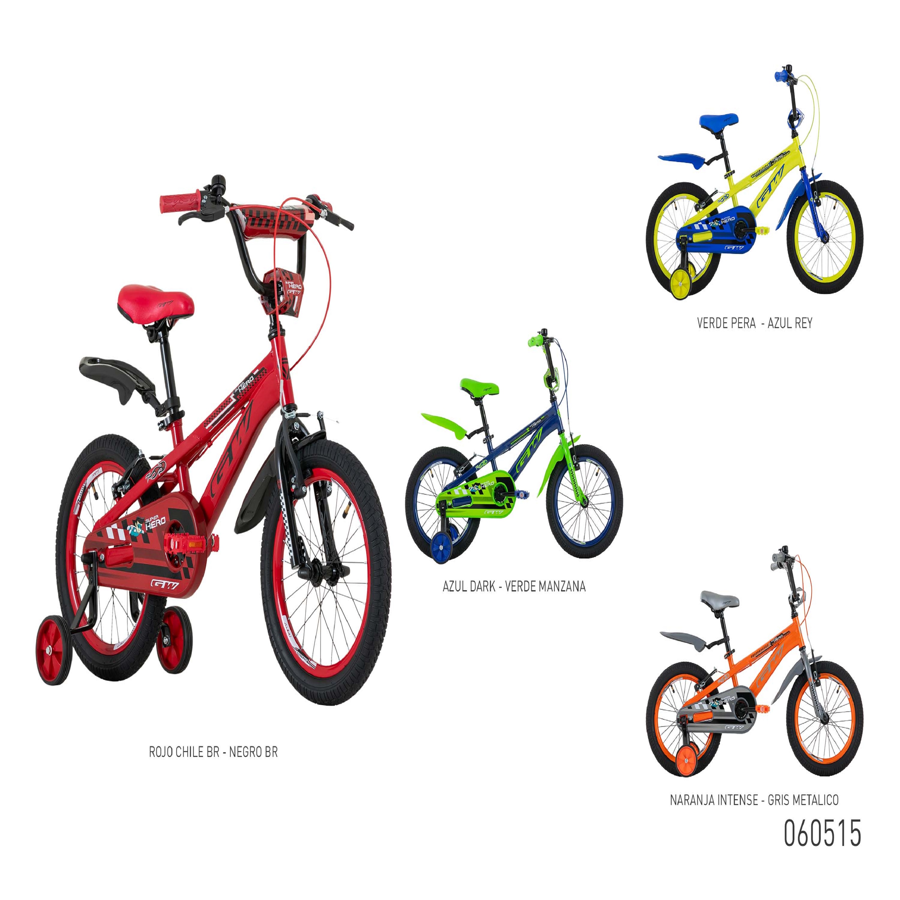 BICICLETA INFANTIL NIÑO 16P SUPER HERO GW